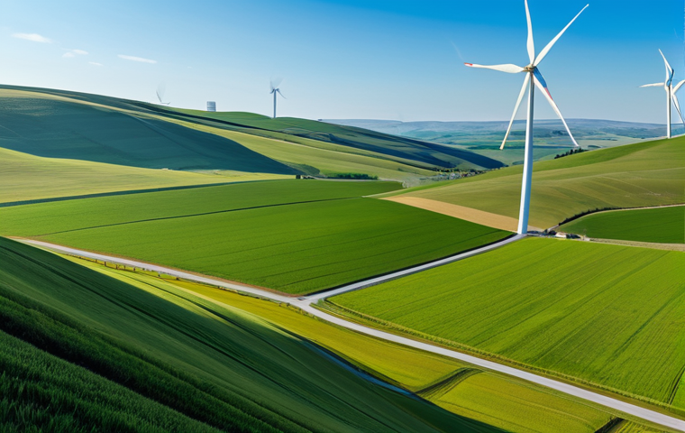친환경 에너지 기술 개발 - Solar Energy in Rural India**

"A rural Indian village scene with solar panels installed on rooftops...