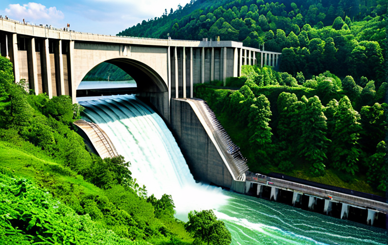 친환경 에너지 기술 개발 - Wind Turbine Farm Landscape**

"A panoramic view of a wind turbine farm in a scenic, open landscape,...