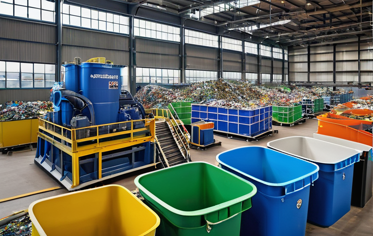 환경공학 관련 산업 동향 - **Prompt:** A vibrant and bustling urban landscape showcasing the integration of green buildings and...