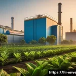 폐기물의 에너지화 기술 - **Prompt:** A futuristic and eco-friendly waste-to-energy plant standing proudly in a vibrant Indian...