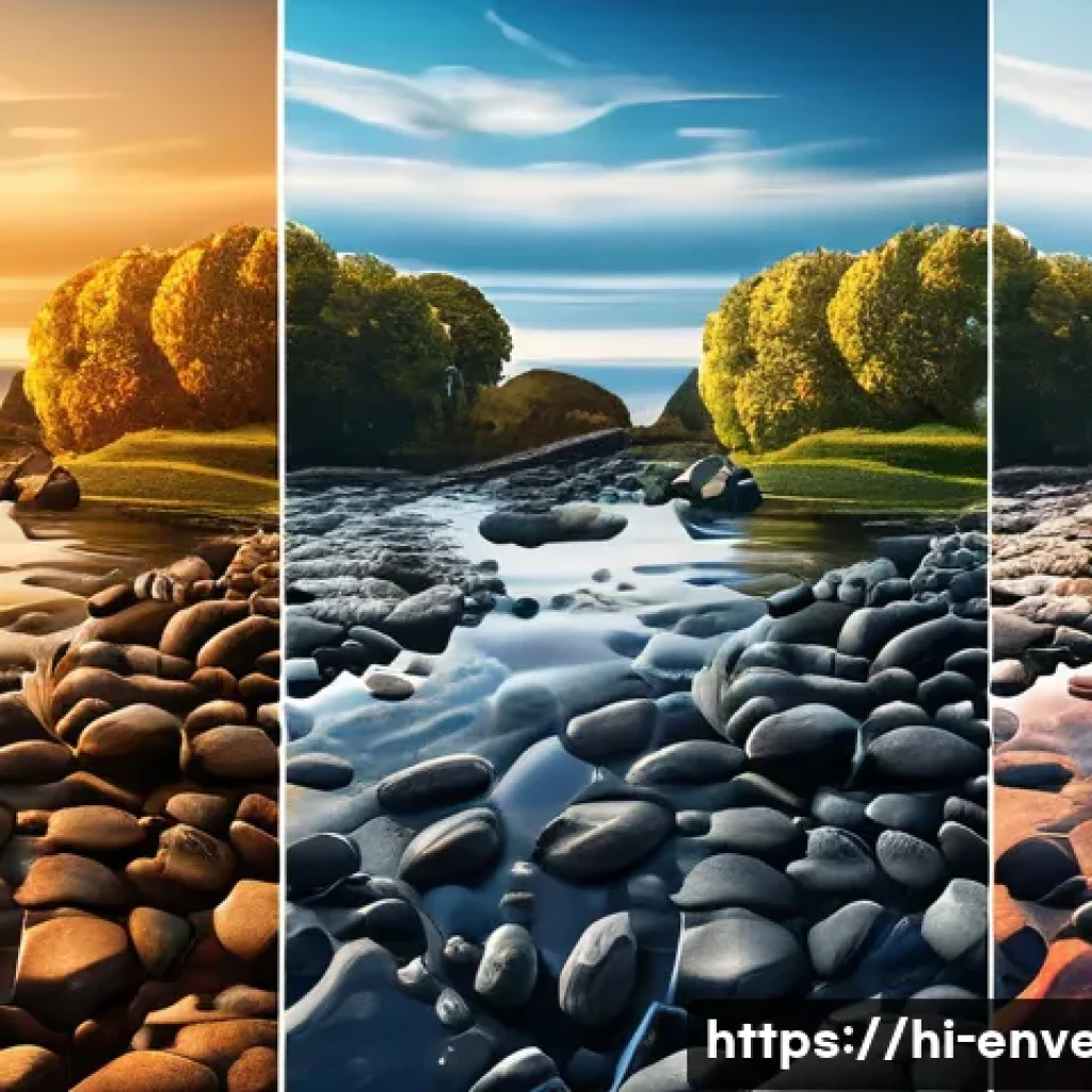 온실가스 배출량 저감 시스템 - Here are three detailed image generation prompts in English: